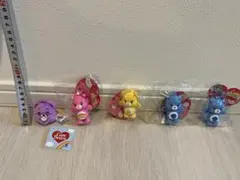 ケアベア キーホルダー、マスコットリング 5個セット