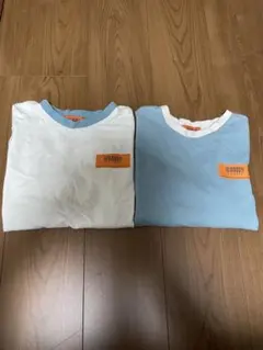 2枚セット 別注 UNIVERSAL OVERALL袖口ワッペン ロングTシャツ