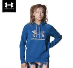 【新品】アンダーアーマーUAライバルフリース プリント プルオーバー フーディー