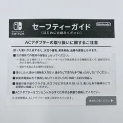 Nintendo Switch セーフティガイド