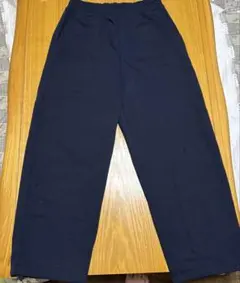 ユニクロ C スウェットワイドパンツ ネイビー