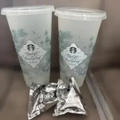 スターバックス リユーザブルカップ 黄色 緑 セット