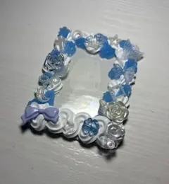 ホイップデコ トレカケース 水色 白