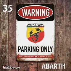 アバルトabarth ガレージサイン　おまけ付き アバルト（ABARTH） 看板 : ミニマルヤマ - 通販 - Yahoo!ショッピング