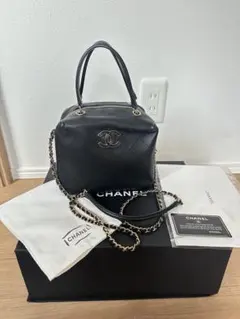 シャネル CHANELバニティバッグ ミニボックスエナメルCCロゴ