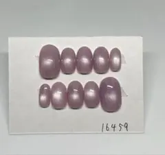 ネイルチップ 紫 マグネット ハンドメイド