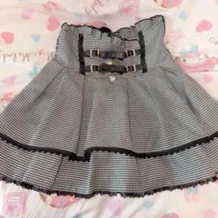 LIZLISA 2連リボンベルトスカパン