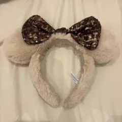 ディズニー 耳付きカチューシャ ベージュ