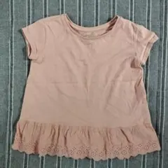 ピンク フリル付きＴシャツ 110サイズ