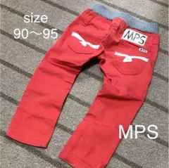 MPSストレッチスリムストレートパンツサイズ90から95レッドのサムネイル
