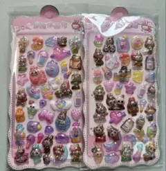 ④LABUBU ラブブ　ボンボンドロップシール　2枚セット