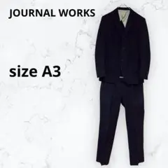 ジャーナルワークス スーツ ビジネススーツ セットアップ 上下 ストライプ