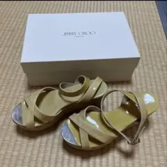 JIMMY CHOO ウェッジソール サンダル 36 訳ありのサムネイル