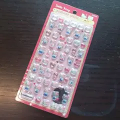 正規品☆サンリオ☆ミニ☆ボンボンドロップシール☆キティちゃん☆レッド