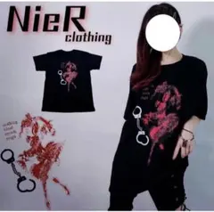 COTTON BLACK T-SHIRT【OVERLY ATTACHED】完売品のサムネイル