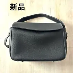 ブラックレザーショルダーバッグ　未使用品【おすすめ品】