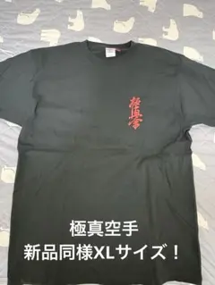 新品同様XL！極真空手Tシャツ黒　極真会のサムネイル