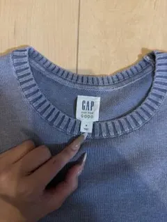 GAP クルーネック ニット セーター ブルー S