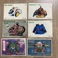 SDガンダムシール 5枚 ガシャポン 昭和レトロ オマケ1枚 - メルカリ