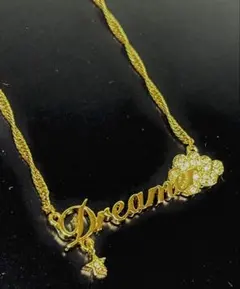 【ディズニークチュール】Dreamerゴールドネックレス