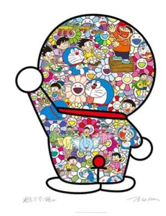村上隆 ドラえもん 花畑 ED1000 ポスター - メルカリ