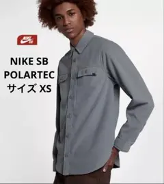 NIKESB POLARTEC フリース ボタンダウンシャツ グレー