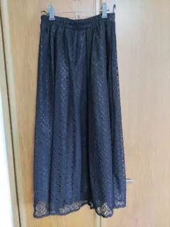 フレアロングスカート 黒 Fサイズ