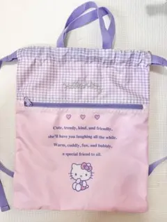 サンリオ　キティ　巾着　ナップサック　プールバッグのサムネイル