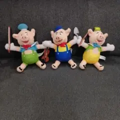 ディズニー 3匹の子ぶた ぬいぐるみ マスコット 3体セットのサムネイル