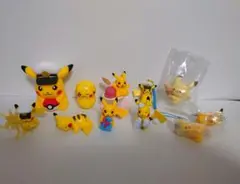 ピカチュウ　マスコット・キーホルダー11点セット　ポケモンシール付き