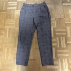 UNTITLED チェック柄タック入パンツ 日本製