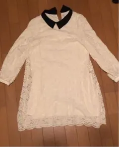 INGNI上品襟付きレースワンピース