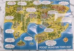 p-271 ポケットモンスター　タウンマップ (破れ・欠けあり)のサムネイル