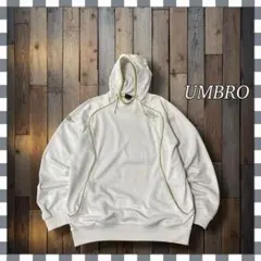 UMBRO アンブロ ホワイトフーデッドパーカーL