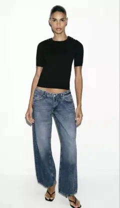 HYKE ハイク WIDE RIBBED SHORT-SLV SWEATER - メルカリ