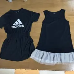 半袖ロングtシャツとワンピース の2点セットのサムネイル