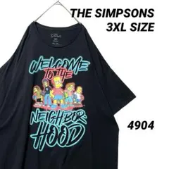 希少3XL シンプソンズ アニメ Tシャツ 半袖 3XL 黒 ストリート 公式