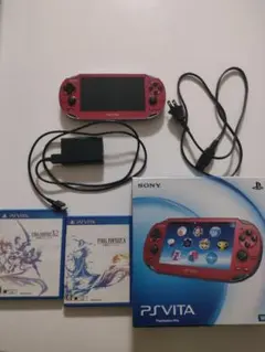 PSVita PCH-1000 レッド WiFiモデル　オマケ付き