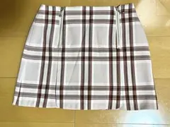 レディアゼル　キュロットスカート　チェック柄　ピンク　ミニスカート風