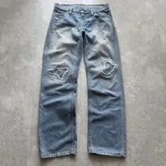 Levi's 533 W33 リメイク ストレートデニム ストリート 個性的