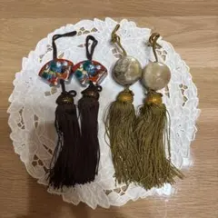 扇形陶器飾りとタッセルセット