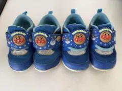 アンパンマン キッズシューズ 14.0cm 青　2足セット