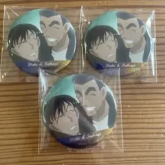 コナン　缶バッジ　降谷零　萩原研二　伊達航　レア　３点セット 名探偵コナン降谷零／松田陣平／伊達航／萩原研二／諸伏景光