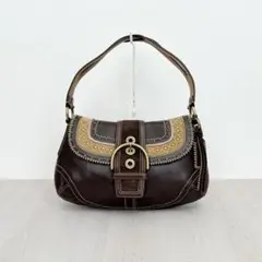 Coach Studs Cut Work Soho Hobo Shoulder