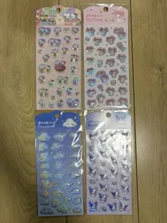 4枚セット　ぷくっとシール　サンリオ　キャンドゥ