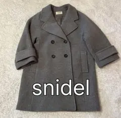 美品⭐︎snidel ダブルブレスト Pコート　ボックスコート　厚手