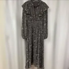 【美品】INGNI 花柄シフォンロングワンピース