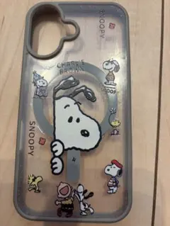 スヌーピー iPhone16 ケース クリア