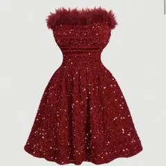 ドレス 女性用MLレッド