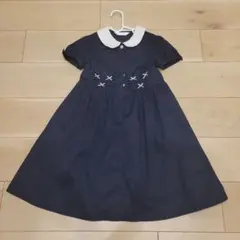 CHOPIN deux 半袖ワンピース 130cm ネイビーのサムネイル